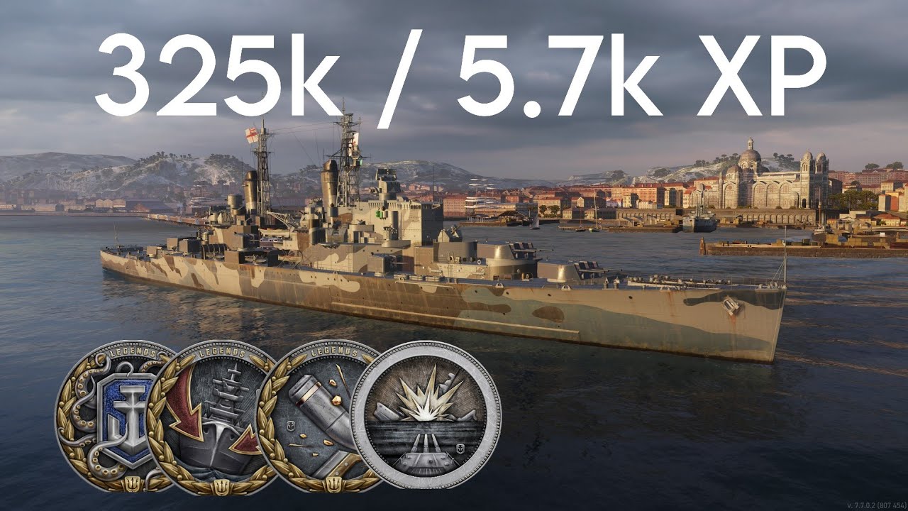 Рекорды по урону и опыту на корабле «Нептун» — World Of Warships Legends