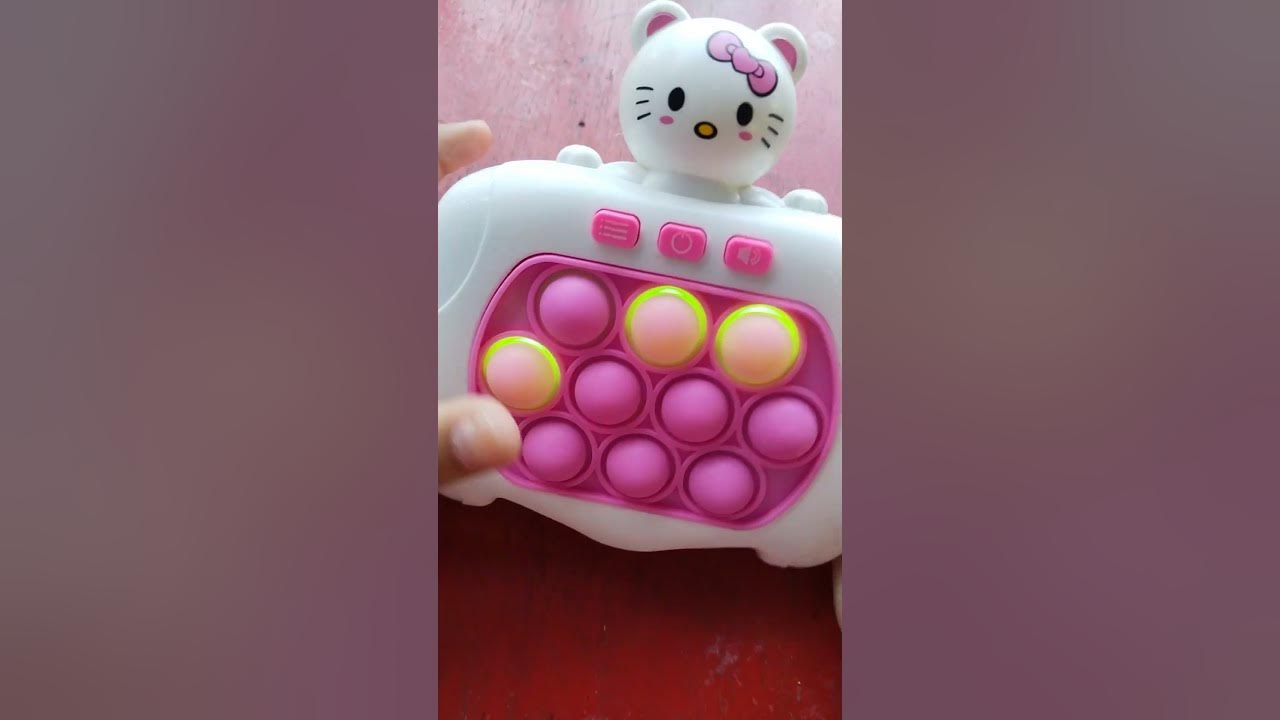 Cutest hello kitty pop it machine youtube