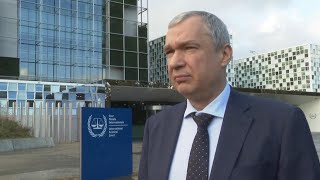 Exiled Belarus opposition leader presents to The Hague alleging Lukashenko involvement in Ukraine