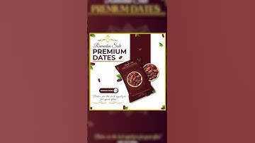 28/100 Days Design challenge, PREMIUM DATES Poster Design in Canva #graphicdesign #ytshorts