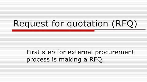 How to create RFQ (Request For Quotation ) SAP In Hind for beginner  Part 1