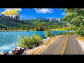Sierra nevada mountain scenic drive around mammoth lakes 4k california