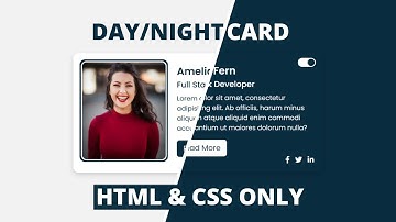 Day Night Mode using only HTML & CSS | Custom Checkbox Toggle Button