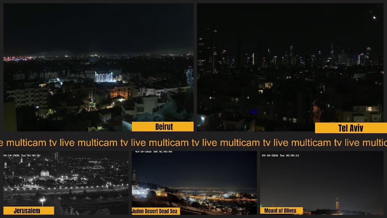 LIVE: Middle East Flashpoints | MultiCam Feed | Tehran, Tel Aviv, Beirut, Haifa, Doha