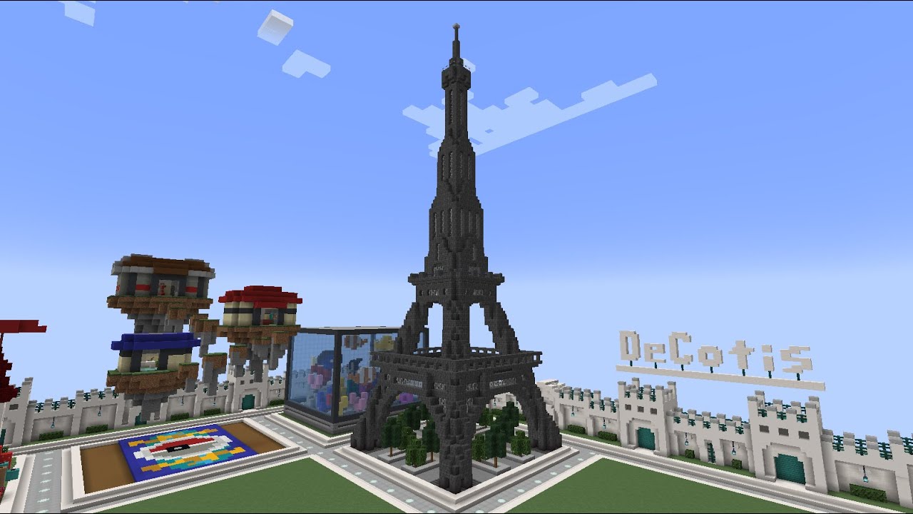 Eiffel Tower! Minecraft: Mini Build Monday ~ 10 - YouTube