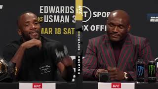 【UFC286 press conference】Kamaru Usman&Leon Edwards