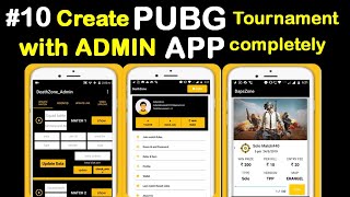 How to create Pubg tournament 🎮 application // Full Tutorial Part 10 🔥 screenshot 3