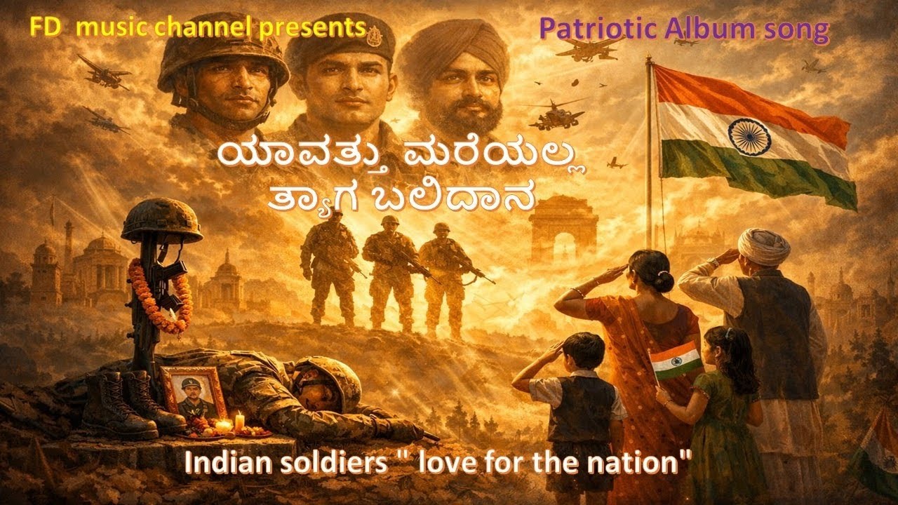 ಯಾವತ್ತು ಮರೆಯಲ್ಲ ತ್ಯಾಗ ಬಲಿದಾನ  | YAVATTU MAREYALLA TYAGA BALIDANA | PATRIOTIC KANNADA ALBUM SONG 