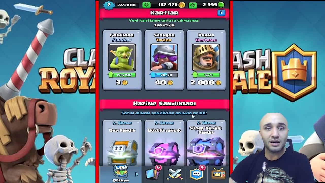 700 TL Değerinde 35 000 Taş Full Büyülü Sandık Açılımı   Clash Royale Çılgınlığında Son Nokta