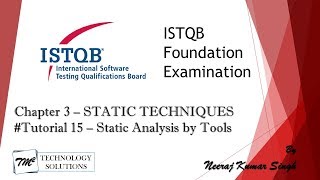ISTQB Foundation Level Certification 2011 | 3.3 Static Analysis by Tools