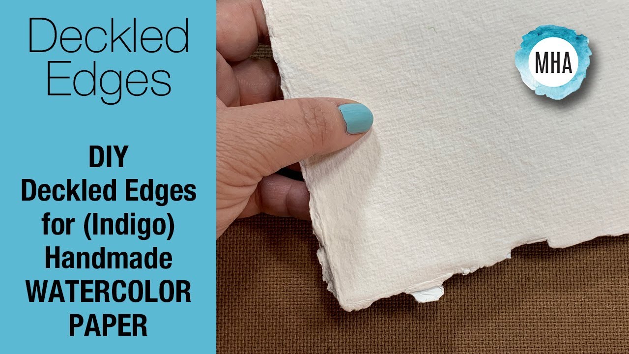 Create a Deckled (Torn) Edge on your Watercolor Paper