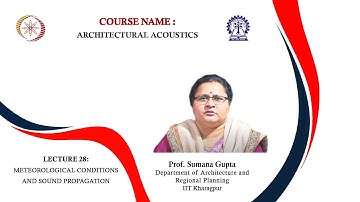 Lecture 28 : Meteorological Conditions and Sound Propagation