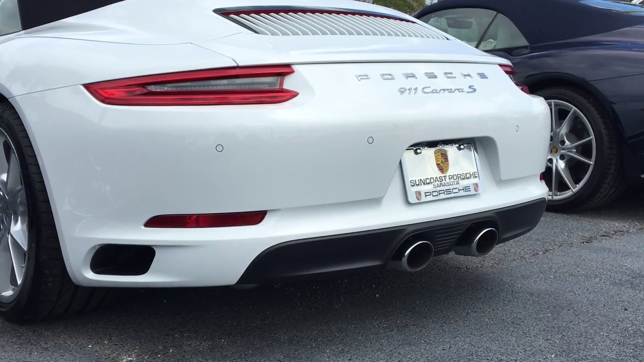 Porsche Sport Exhaust 2017 Carrera 991.2 YouTube