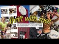 THRIFTING PINTEREST OUTFIT DUPES (thrift with me) + HUGE trendy try on haul!