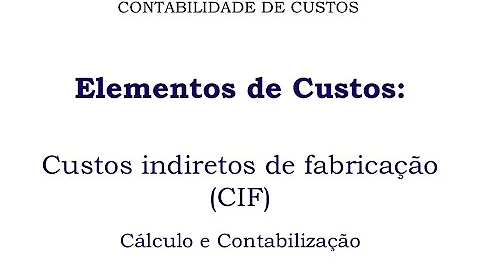 Como são classificados os custos de produção?