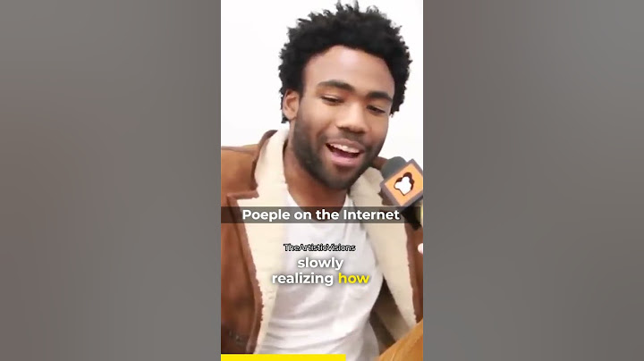 Childish Gambino talks about people on the internet #shorts