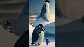 443: Emperor penguins are the largest species, up to 48 inches tall and weighing 55-100 pounds.