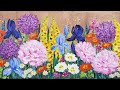 Easy Impressionist Flower Garden Acrylic Painting LIVE Tutorial