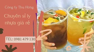 Ly nhựa đựng trà tắc, nước dừa 800ml - 900ml - 1000ml giá rẻ tại TpHCM