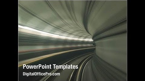 Abstract Tunnel Turn PowerPoint Template Backgrounds - DigitalOfficePro #07071
