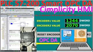 PLC S7-200 Smart OPC DA server connect with OPC DA Client Proficy Cimplicity HMI SCADA