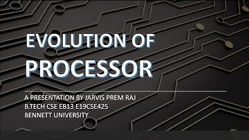 E19CSE425 | Jarvis | EvolutionOfProcessors