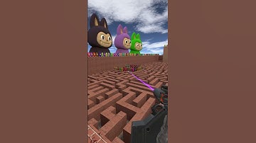 Labubu Chasing in Maze Gmod #shorts