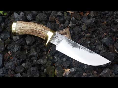 Forging a coil spring into a gorgeous hunting knife