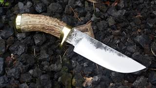 Forging a coil spring into a gorgeous hunting knife