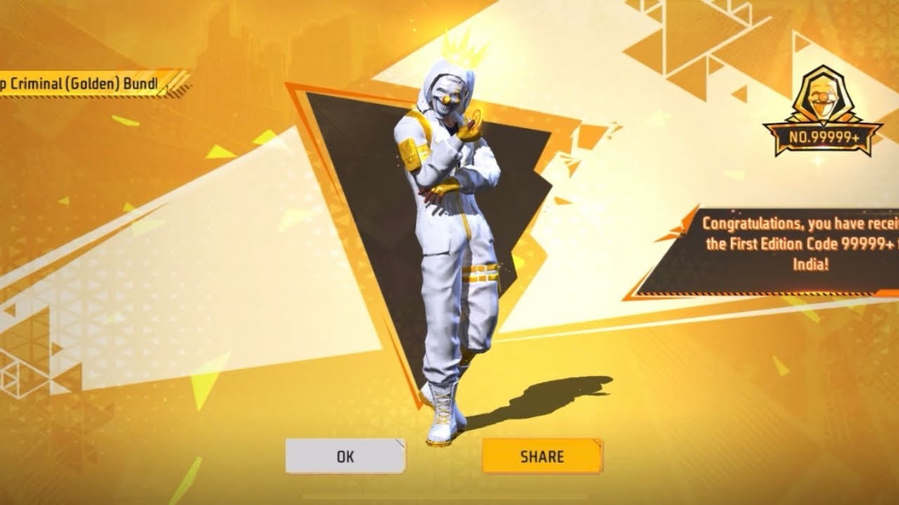 Free Fire New Luck Royale Event Golden Criminal 🤩Blue Criminal Yellow Criminal Purple Criminal😱