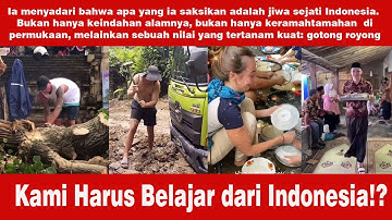 WOW !! BULE INI IRI DENGAN SIFAT GOTONG ROYONG DAN SOLIDARiTAS INDONESIA SANGAT HEBAT !!