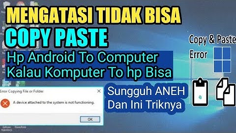 CARA MENGATASI TIDAK BISA COPY PASTE DI KOMPUTER WINDOWS 7,8,10