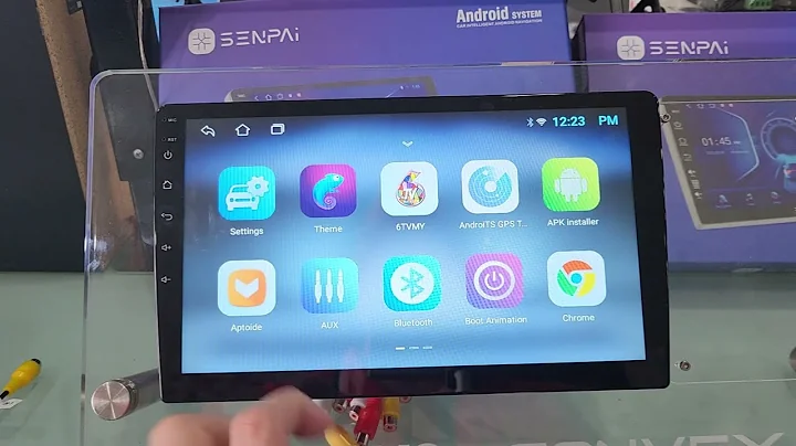 Senpai TS7 Android Car Player Camera Setting AHD NTSC