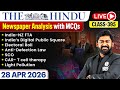The Hindu Analysis - 28th April | The Hindu Newspaper Today with MCQs | Aasim Sir