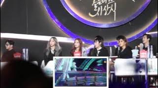 170113 MAMAMOO reaction to Blackpink-Whisle Playing with fire @Golden Disc Awards