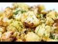 Запеченная цветная капуста с сыром и чесноком | Цветная капуста с сыром | Цветная капуста рецепты