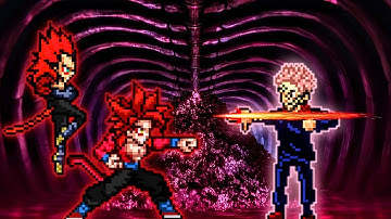 Fusion Gogeta SSJ4 OP (Goku SSJ4 & Vegeta SSJ4) VS Sukuna V1.7 OP in Jump Force Mugen