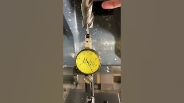 Tool runout Checking with  lever dial indicator inside the machine