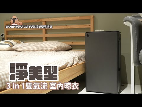 SHARP 乾淨方 3合1雙氣流美型除濕機，又除濕又清淨還超美，怎麼做到的？！｜家電 評測｜3C 推薦｜募資 開箱｜ 除濕機 開箱