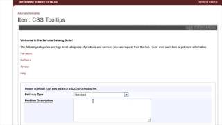Add CSS Tooltips to your forms and iCollaborate pages