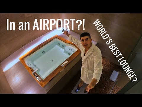 A Jacuzzi in the AIRPORT!? Qatar Airways Al Safwa Lounge Review
