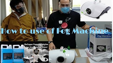 How to use Fog Machine 900W ll Disinfecting the Office for Safety l Using BioCopper Fogging Solution