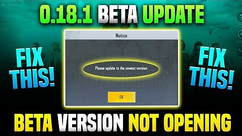 [ FIX THIS ] 0.18.1 Beta Not Opening - Pubg Mobile Lite | 0.18.1 (13552) What