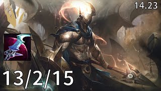Pantheon Jungle vs Nocturne - EUW Master | Patch 14.23