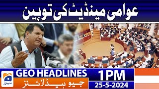 Geo News Headlines 1 Pm | 25Th May 2024