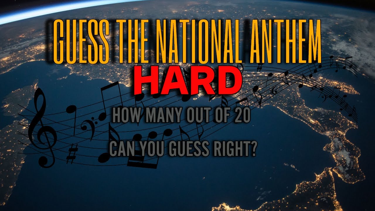 GUESS THE NATIONAL ANTHEM #3 | HARD | Verstehst Du?