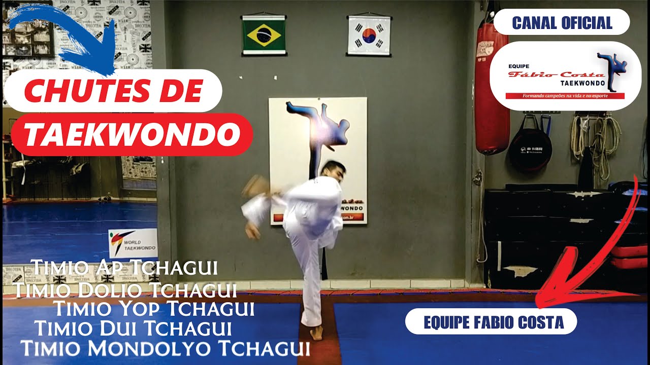 Chutes de Taekwondo (Tchagui) Timio Ap, Dolio, Yop, Dui e Mondolyo