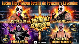 psyco, pagano vs parka negra y hijo de dr Wagner #wrestling #luchalibremexicana 