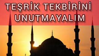 Teşri̇k Tekbi̇ri̇ Nasil Ve Ne Zaman Geti̇ri̇li̇r ?