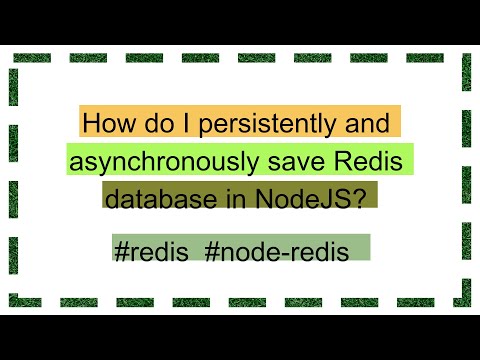 How do I persistently and asynchronously save Redis database in NodeJS?